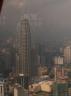 Die Petronas Towers vom Fernsehturm saus